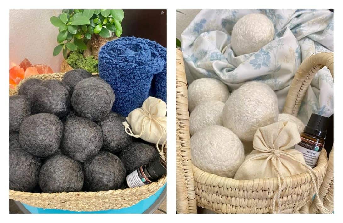 9 Reusable Dryer Balls To Put An Eco-Friendly Spin On Laundry Day Images by Dragonfly Dryer Balls #dryerballs #resuabledryerballs #ecofriendlydryerballs #wooldryerballs #laundrydryerballs #ecofriendlywooldryerballs #dryerlintballs #sustainablejungle