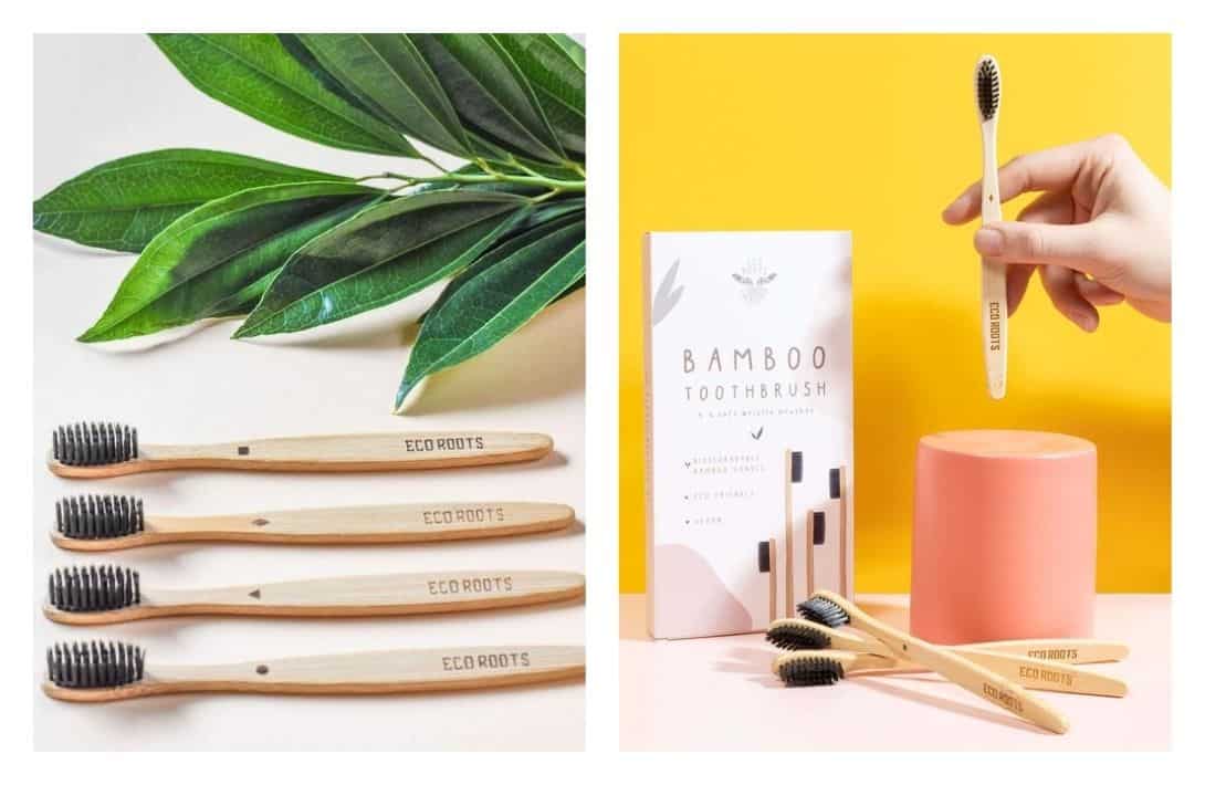 9 Zero Waste & Sustainable Toothbrushes Cleaning The Planet & Your Pearly Whites Images by EcoRoots #sustainabletoothbrushes #mostsustainabletoothbrush #sustainablebambootoothbrush #zerowastetoothbrush #bestzerowastetoothbrush #bambootoothbrushzerowaste #sustainablejungle