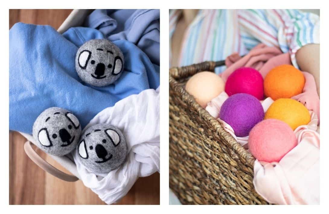 9 Reusable Dryer Balls To Put An Eco-Friendly Spin On Laundry Day Images by Friendsheep Wool #dryerballs #resuabledryerballs #ecofriendlydryerballs #wooldryerballs #laundrydryerballs #ecofriendlywooldryerballs #dryerlintballs #sustainablejungle