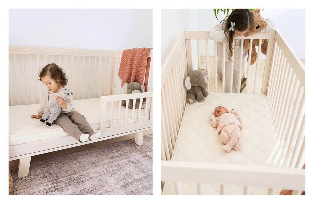 9 Non-Toxic & Organic Crib Mattresses For Safest Baby Slumber Images by Nest Bedding #organiccribmattress #bestorganicmattressforcrib #organicbabymattress #nontoxiccribmattresses #bestorganiccribmattress #sustainablejungle