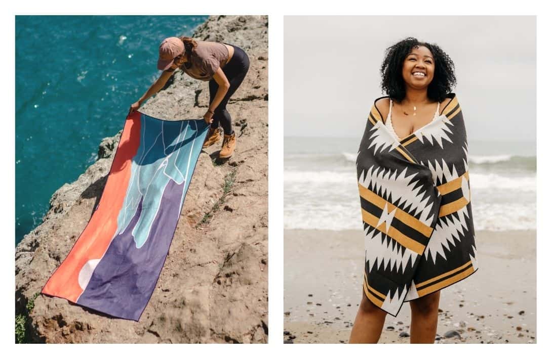 7 Sustainable Beach Towels For Eco-Friendly Summer Fun Images by Nomadix #sustainablebeachtowels #sustainableethicalbeachtowels #ecofriendlybeachtowels #sustainableorganicbeachtowels #cutesustainablebeachtowels #sustainablejungle