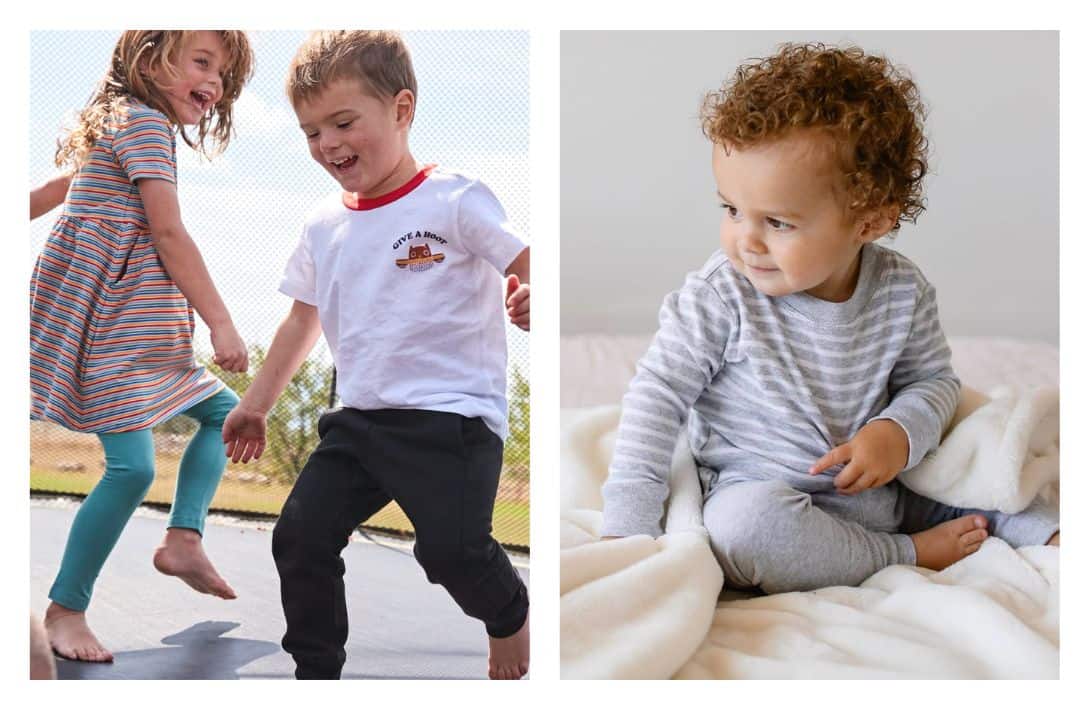 9 Organic Kids’ Clothes Brands For Totally Natural Toddlers & Tots Images by Pact #organickidsclothes #organicchildrensclothing #organiccottonkidsclothes #organicclothesforkids #childrensorganicclothing #organickidsclothesbrands #sustaibablejungle