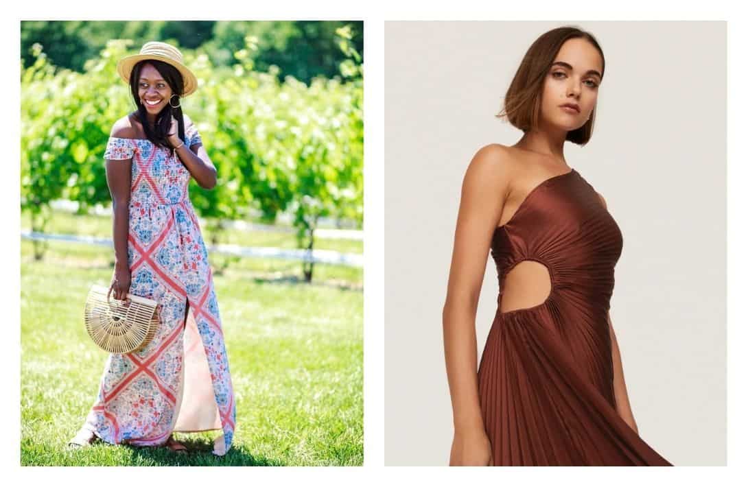 9 Sustainable Wedding Guest Dresses You Can Consciously Cut Loose In Images by Rent the Runway #sustainableweddingguestdresses #sustainabledressesforweddingguest #weddingguestdressessustainable #ethicalweddingguestdresses #sustainabledressesforweddings #sustainablejungle