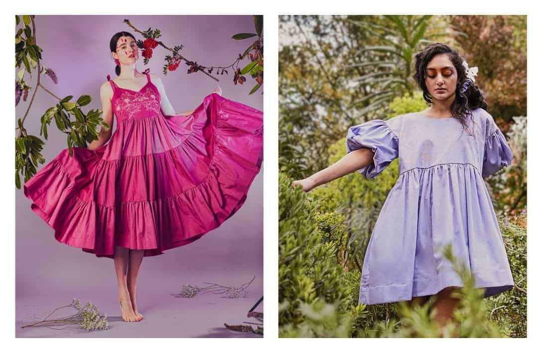 9 Sustainable Wedding Guest Dresses You Can Consciously Cut Loose In Images by Rose Corps #sustainableweddingguestdresses #sustainabledressesforweddingguest #weddingguestdressessustainable #ethicalweddingguestdresses #sustainabledressesforweddings #sustainablejungle