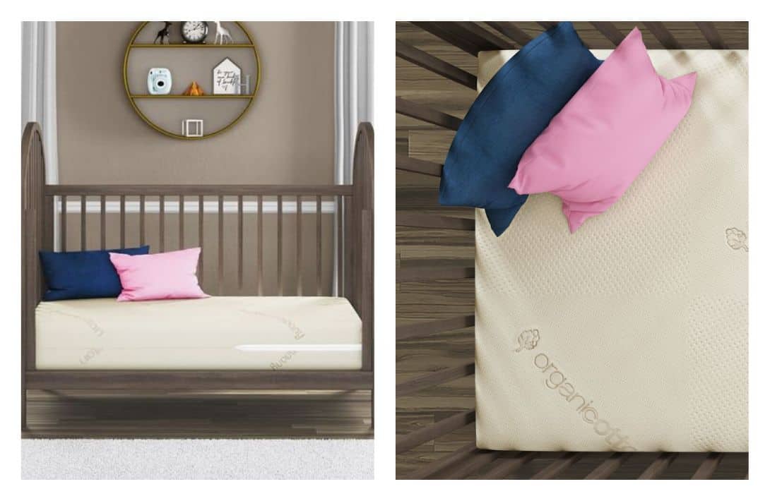 9 Non-Toxic & Organic Crib Mattresses For Safest Baby Slumber Images by Saatva #organiccribmattress #bestorganicmattressforcrib #organicbabymattress #nontoxiccribmattresses #bestorganiccribmattress #sustainablejungle