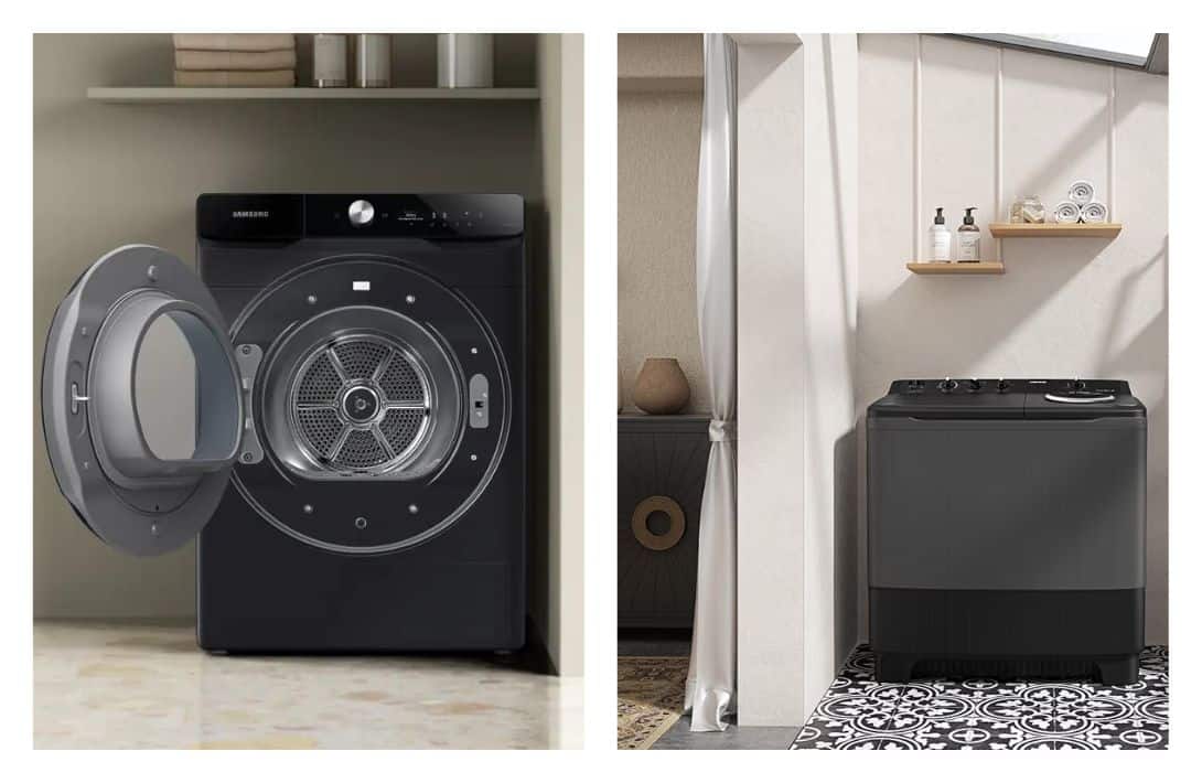 7 Eco-Friendly Washing Machines That Put The HE In Earth-Friendly Images by Samsung #ecofriendlywashingmachines #ecowashingmachines #ecofriendlywasheranddryer #highefficiencywashingmachines #hewashingmachines #sustainablejungle