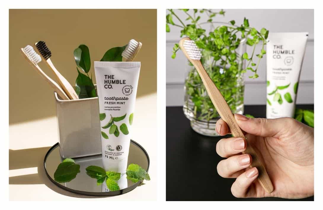9 Zero Waste & Sustainable Toothbrushes Cleaning The Planet & Your Pearly Whites Images by The Humble Co #sustainabletoothbrushes #mostsustainabletoothbrush #sustainablebambootoothbrush #zerowastetoothbrush #bestzerowastetoothbrush #bambootoothbrushzerowaste #sustainablejungle