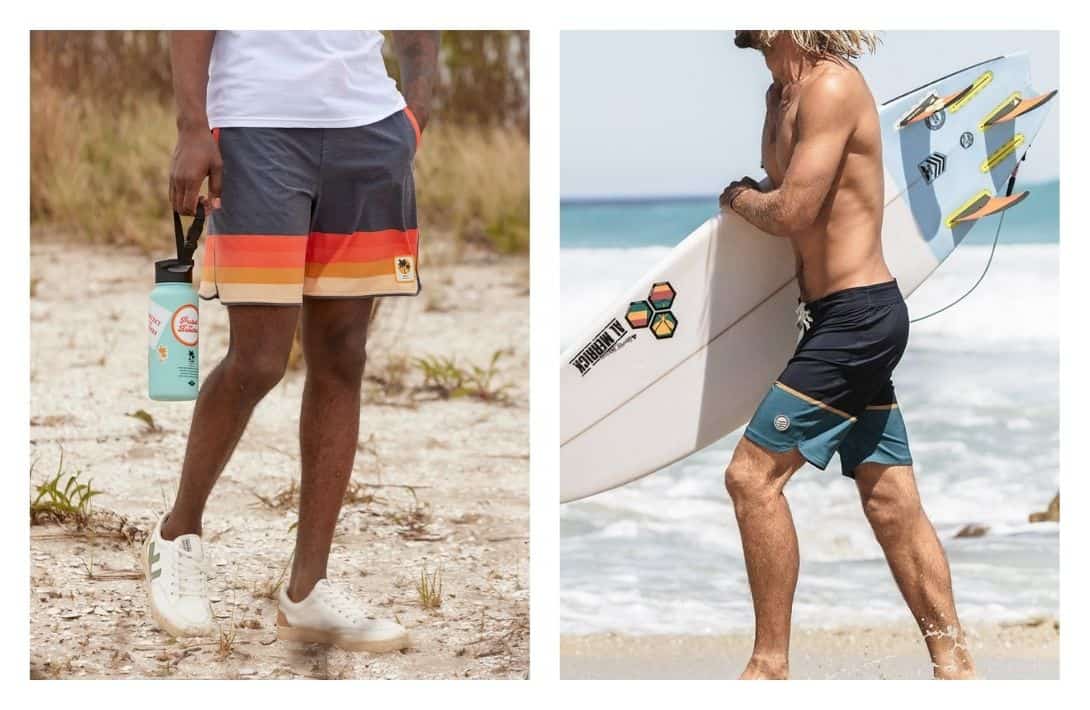 7 Sustainable Men's Swimwear Brands To Ride The Recycled Tide Images by United by Blue #sustainablemensswimwear #mensustainableswimwear #sustainableswimwearmens #sustainableboardshorts #ecofriendlymensswimwearbrands #ecofriendlyswimwearformen #sustainablejungle