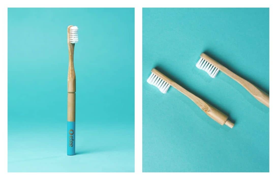 9 Zero Waste & Sustainable Toothbrushes Cleaning The Planet & Your Pearly Whites Images by etee #sustainabletoothbrushes #mostsustainabletoothbrush #sustainablebambootoothbrush #zerowastetoothbrush #bestzerowastetoothbrush #bambootoothbrushzerowaste #sustainablejungle