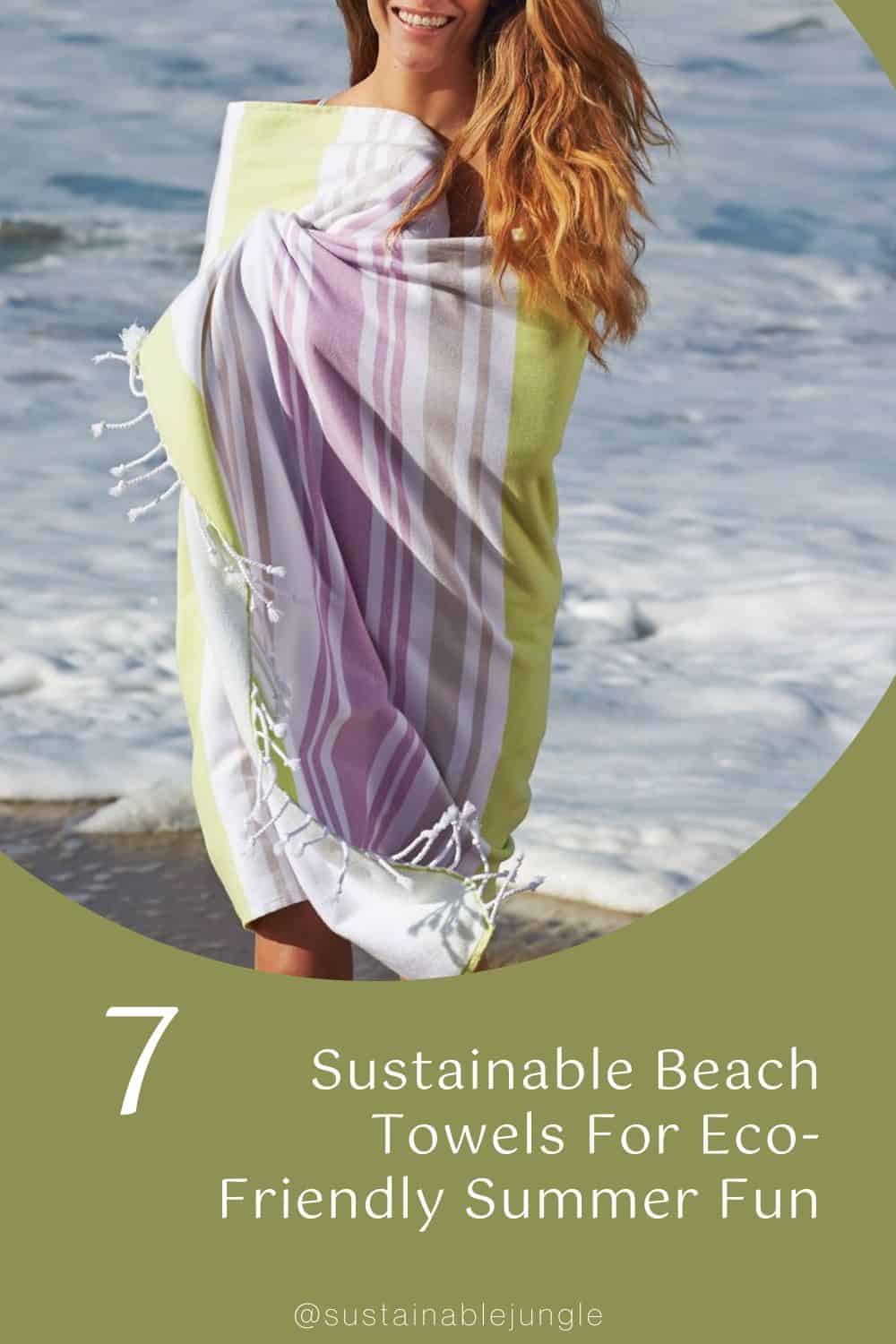 7 Sustainable Beach Towels For Eco-Friendly Summer Fun Image by Coyuchi #sustainablebeachtowels #sustainableethicalbeachtowels #ecofriendlybeachtowels #sustainableorganicbeachtowels #cutesustainablebeachtowels #sustainablejungle