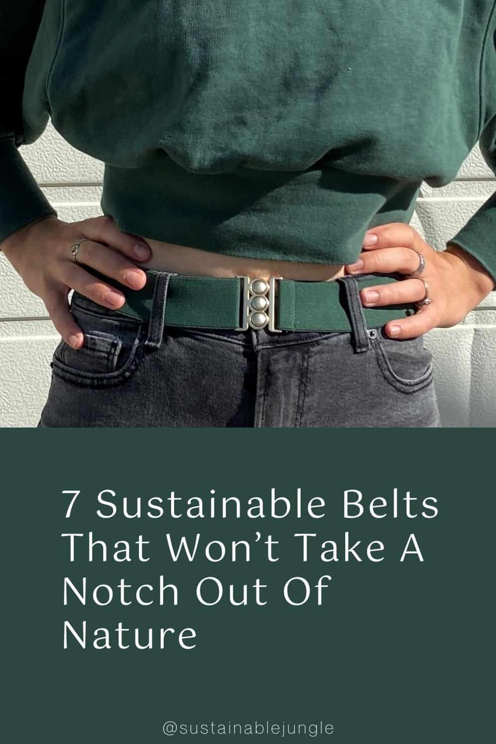 7 Sustainable Belts That Won’t Take A Notch Out Of Nature Image by Unbelts #sustainablebelts #sustainableleatherbelt #ecofriendlybelts #ecofriendlymensbelts #ecofriendlywovenbelts #ethicalsustainablebelts #sustainablejungle