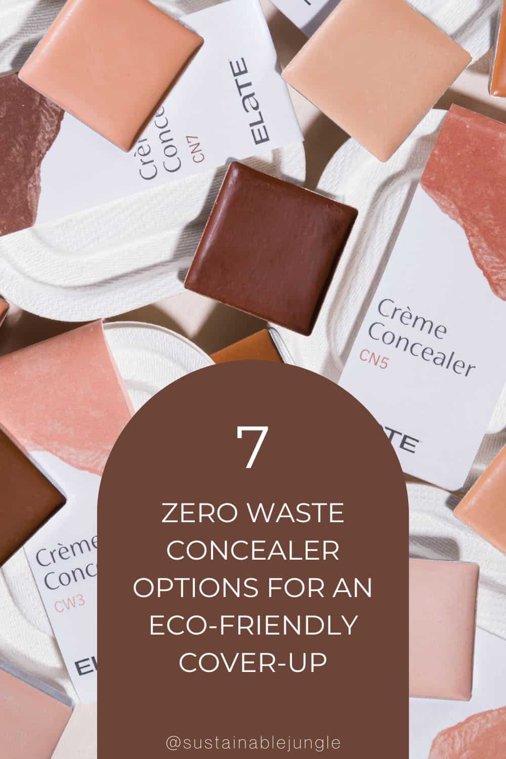 7 Zero Waste Concealer Options For An Eco-Friendly Cover-Up Image by Elate Cosmetics #zerowasteconcealer #zerowastemakeupconcealer #veganzerowasteconcealer #ecofriendlyconealer #bestecofriendlyconcealer #sustainablejungle