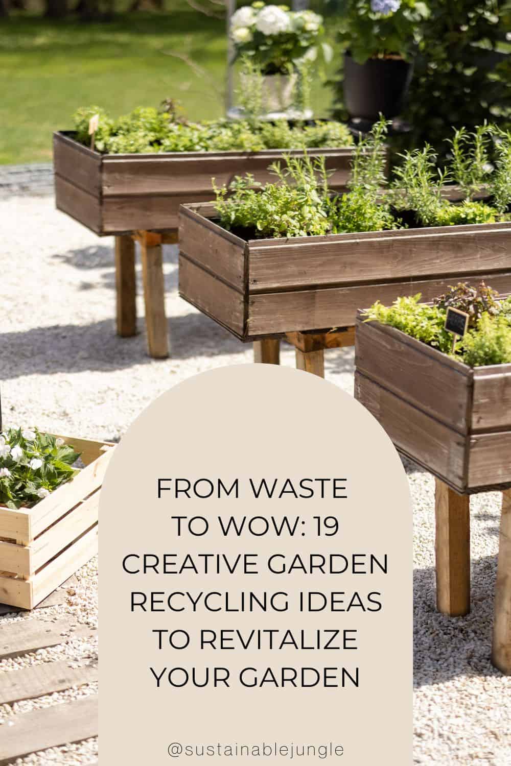 From Waste to Wow: 19 Creative Garden Recycling Ideas to Revitalize Your Garden Image by RossHelen #gardenrecyclingideas #upcyledgardenideas #creativegardenrecyclingideas #gardenupcycleideas #diyupcycledgardenideas #recyclinginthegardenideas #sustainablejungle