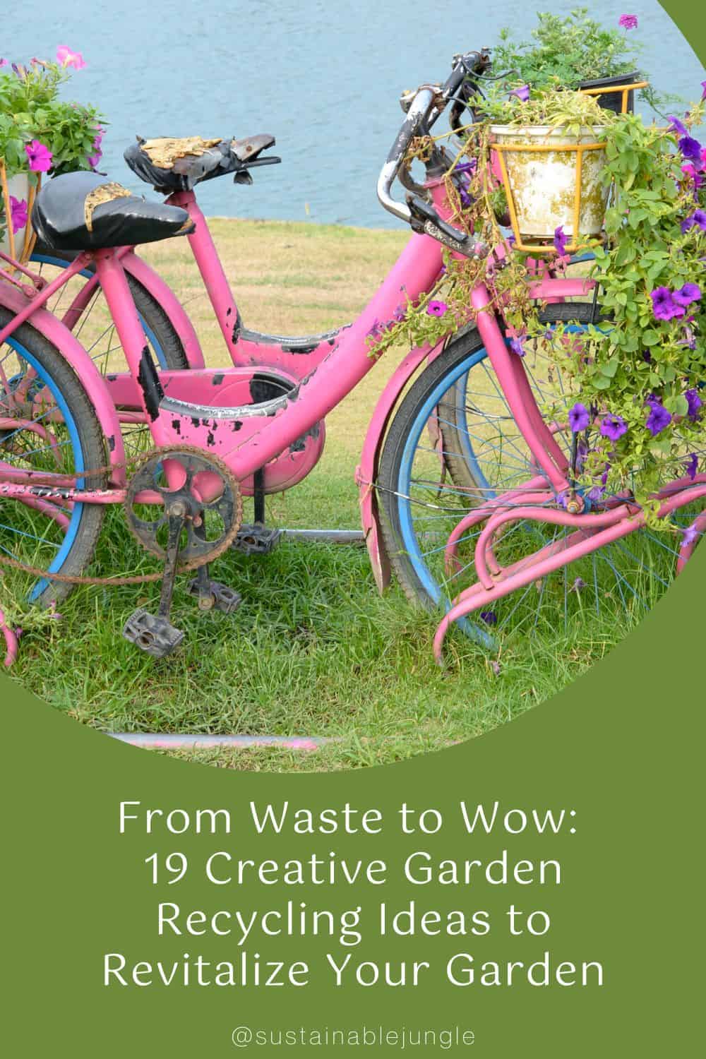 From Waste to Wow: 19 Creative Garden Recycling Ideas to Revitalize Your Garden Image by khunkorn #gardenrecyclingideas #upcyledgardenideas #creativegardenrecyclingideas #gardenupcycleideas #diyupcycledgardenideas #recyclinginthegardenideas #sustainablejungle