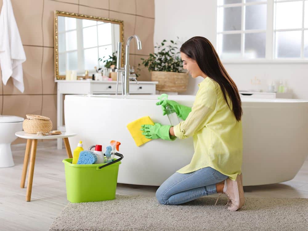 A Sustainable Spring Cleaning Checklist - Freshen Up Your Home Without Harming The Planet Image by pixelshot #sustainablespringcleaning #sustainablespringcleaningtipsandtricks #greenspringcleaning #greenspringcleaningtips #tipsandtricksforsustainablespringcleaning #sustainablejungle