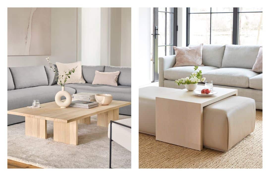 7 Eco-Friendly & Sustainable Coffee Tables To Center Your Natural, Non-Toxic Living Room Images by Maiden Home #sustainablecoffeetables #naturalwoodcoffeetables #naturalcoffeetable #sustainablewoodcoffeetable #organicwoodcoffeetable #sustainablejungle
