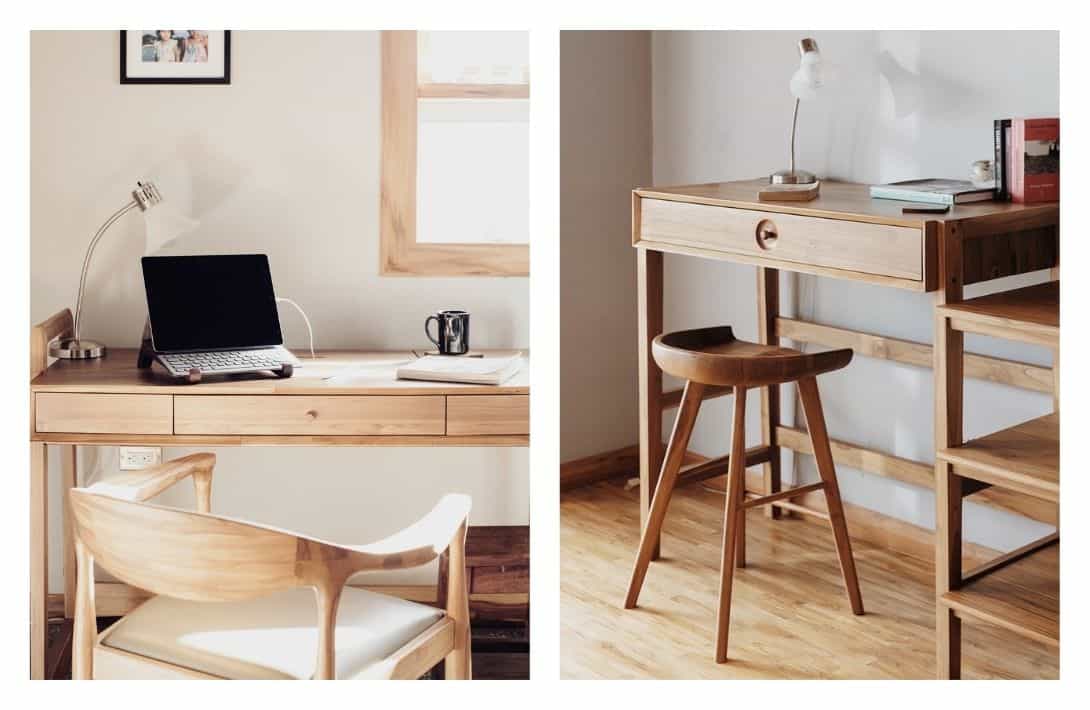 The 7 Best Eco-Friendly Desks For A Healthier And More Sustainable Work Environment Images by Masaya Co #ecofriendlydesks #ecofriendlystandingdesks #sustainabledesks #sustainablewooddesk #sustainableofficedesks #ecofriendlydeskmaterials #sustainablejungle