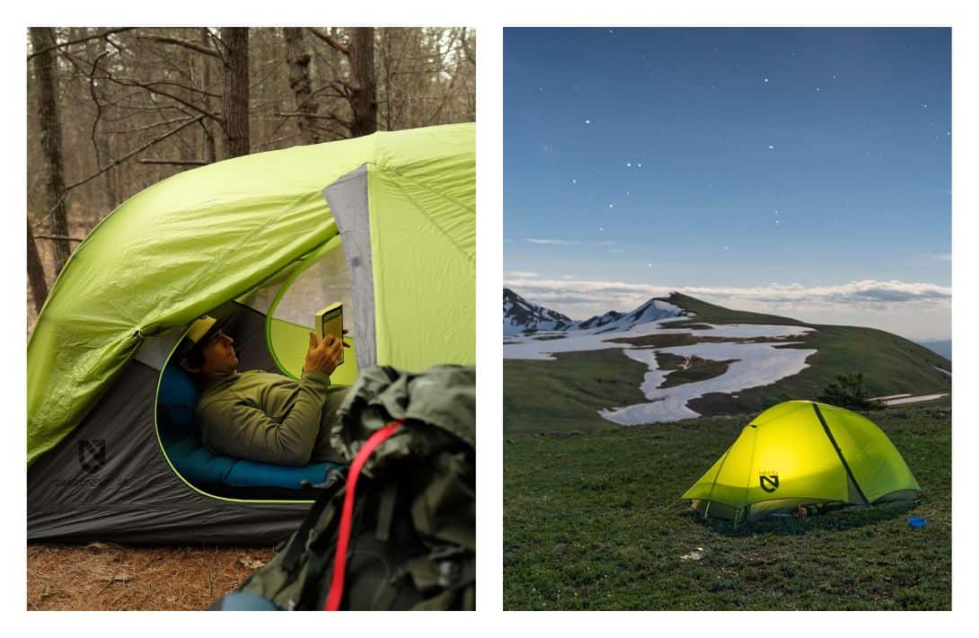 5 Eco-Friendly Tents For Sustainably Sleeping Under The Stars Images by NEMO #ecofriendlytents #ecofriendlycampingtent #sustainabletents #sustainablecampingtents #ecofriendlytentsforsale #ecotent #sustainablejungle