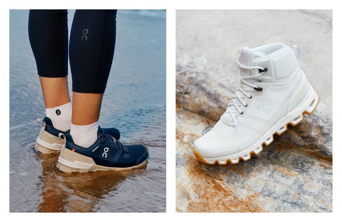 11 Vegan Hiking Boots & Shoes For When You Want to Save The Animals And Look Good Doing It Images by On Running #veganhikingboots #veganhikingshoes #bestveganhikingboots #veganwaterproofhikingboots #nonleatherhikingboots #veganleatherhikingboots #sustainablejungle