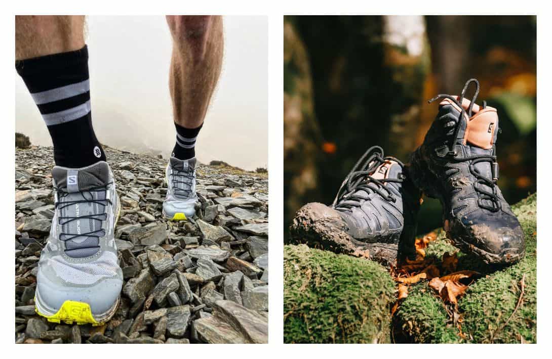 11 Vegan Hiking Boots & Shoes For When You Want to Save The Animals And Look Good Doing It Images by Salomon #veganhikingboots #veganhikingshoes #bestveganhikingboots #veganwaterproofhikingboots #nonleatherhikingboots #veganleatherhikingboots #sustainablejungle