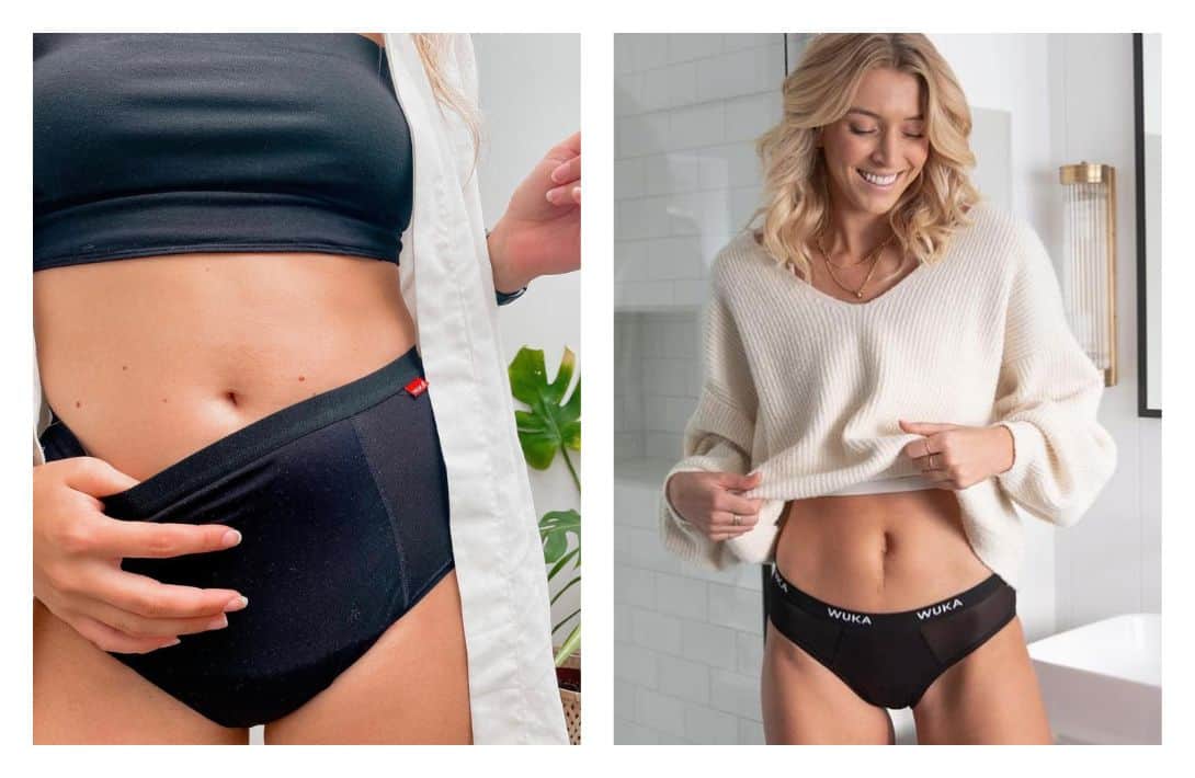 9 Sustainable Period Underwear For A More Eco-Friendly Flow Images by WUKA #sustainableperiodunderwear #ecofriendlypreiodunderwear #sustianablereusableperiodunderwear #areperiodunderwearsustainable #bestecofriendlyperiodunderwear #sustainablepfasfreeperiodunderwear #sustainablejungle