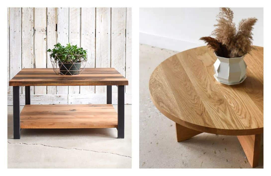 7 Eco-Friendly & Sustainable Coffee Tables To Center Your Natural, Non-Toxic Living Room Images by What WE Make #sustainablecoffeetables #naturalwoodcoffeetables #naturalcoffeetable #sustainablewoodcoffeetable #organicwoodcoffeetable #sustainablejungle