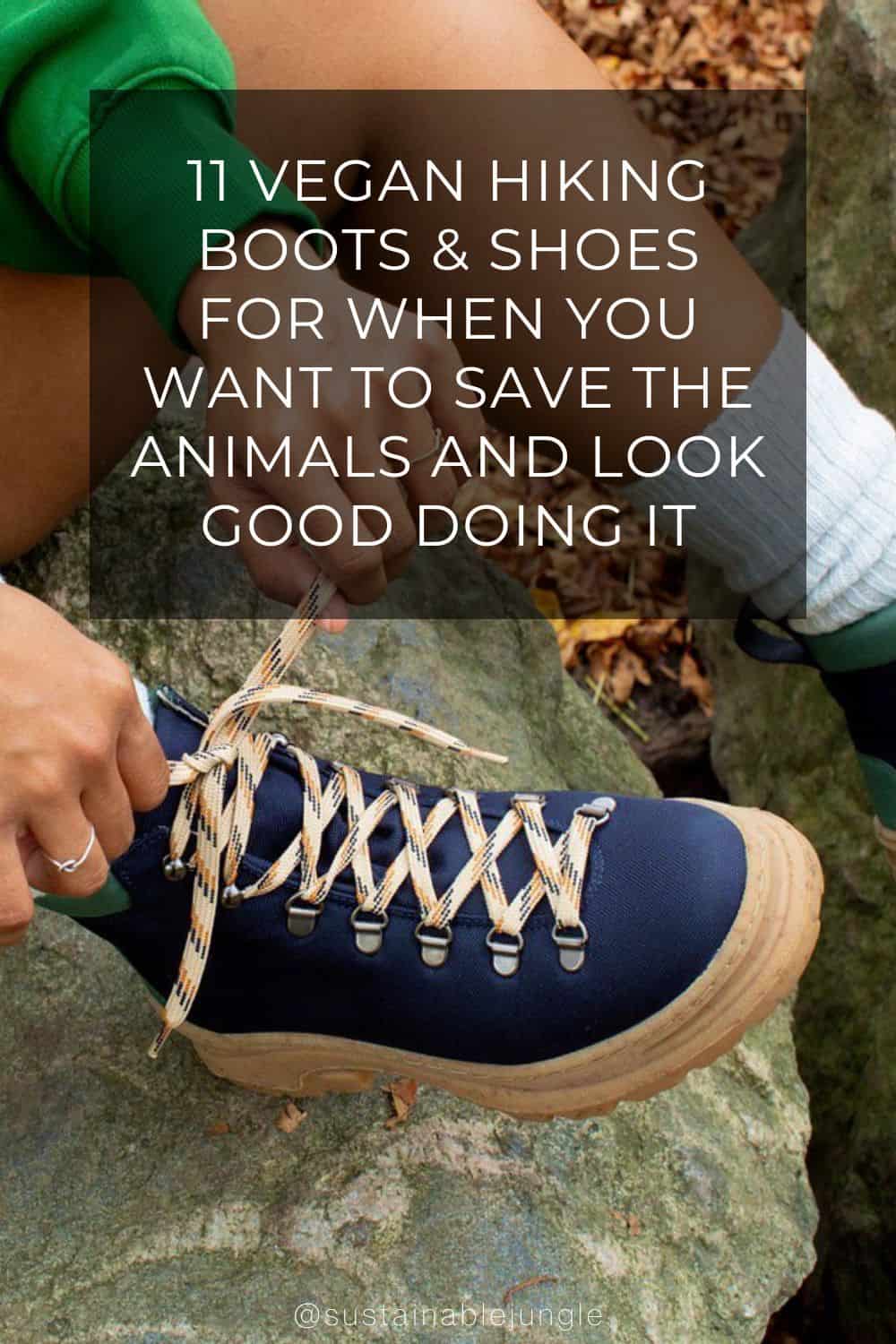 11 Vegan Hiking Boots & Shoes For When You Want to Save The Animals And Look Good Doing It Image by Thesus #veganhikingboots #veganhikingshoes #bestveganhikingboots #veganwaterproofhikingboots #nonleatherhikingboots #veganleatherhikingboots #sustainablejungle