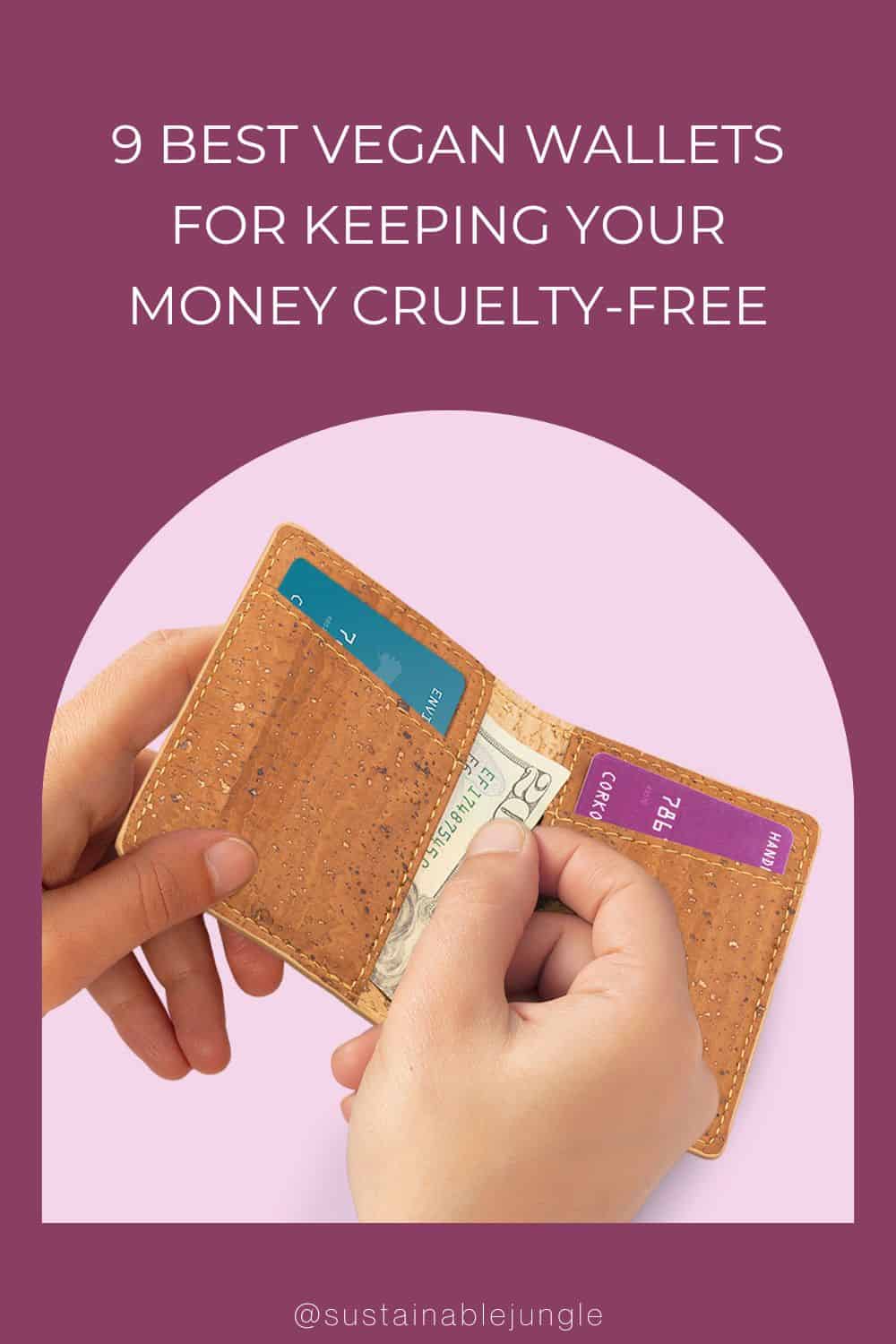 9 Best Vegan Wallets For Keeping Your Money Cruelty-Free Image by Corkor #bestveganwallets #bestveganleatherwallets #bestveganwalletsmens #luxuryveganwallets #veganwomenswallets #crueltyfreeandveganwallets #sustainablejungle