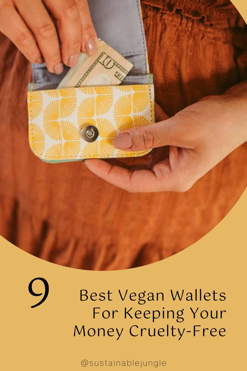 9 Best Vegan Wallets For Keeping Your Money Cruelty-Free Image by Malia Designs #bestveganwallets #bestveganleatherwallets #bestveganwalletsmens #luxuryveganwallets #veganwomenswallets #crueltyfreeandveganwallets #sustainablejungle