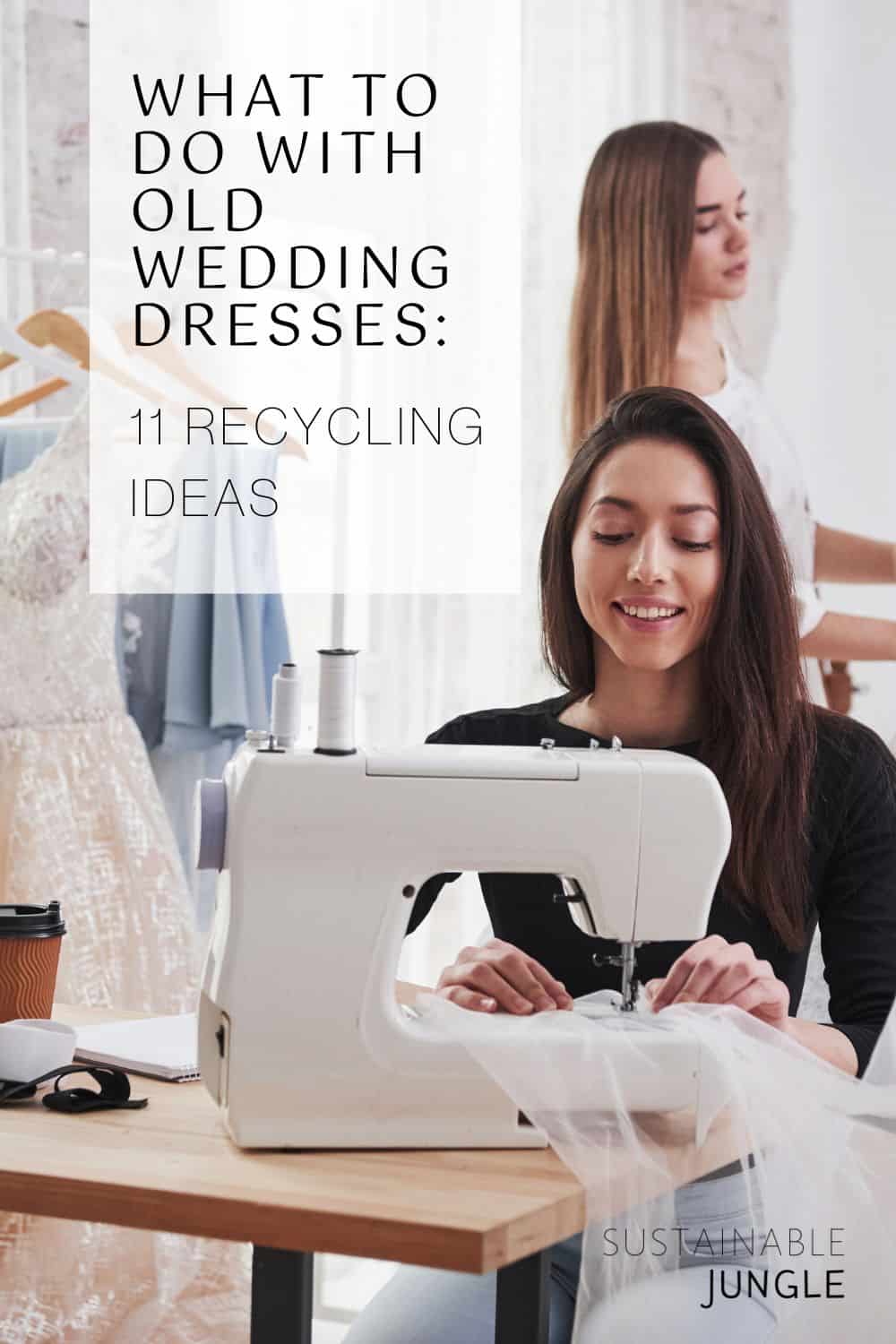 What to Do With Old Wedding Dresses: 11 Recycling Ideas To Take It From Sentimental to Sustainable Image by Myron Standret #whattodowithodlweddingdress #whattodowitholdweddingdresses #whattodowithyouroldweddingdress #recycleweddingdress #weddingdressrecycling #weddingdressrecycleideas #sustainablejungle