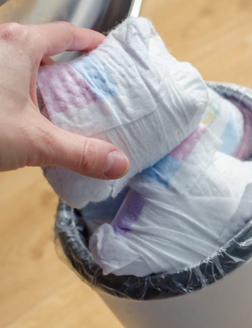 Are Diapers Recyclable? The Dirty Details About Diaper Recycling & Disposal Image by avtk #arediapersrecyclable #aredisposablediapersrecyclable #diaperrecycling #canyourecyclediapers #recyclablediapers #recyclediapers #sustainablejungle