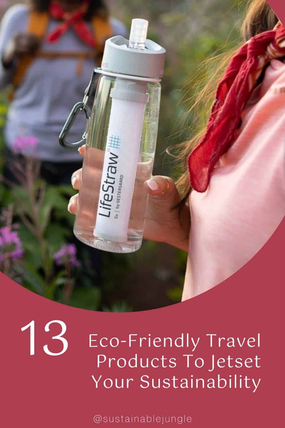 13 Eco-Friendly Travel Products To Jetset Your Sustainability Image by Lifestraw #ecofriendlytravelproducts #ecofriendlytravelcontainers #ecofriendlyproductstravel #sustainabletravelproducts #sustainabletravelkit #sustainablejungle