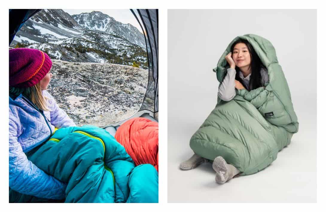 7 Sustainable Sleeping Bags For More Conscious Camping Comfort Images by Mountain Hardwear #sustainablesleepingbags #sustainablebackpackingsleepingbags #sustainablecampingsleepingbags #ecofriendlysleepingbags #ecofriendlybackpackingsleepingbags #sustainablejungle