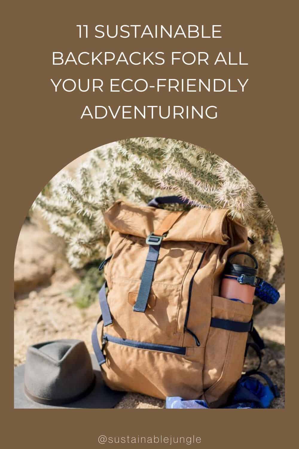 Men's Alex Black Eco-Friendly Backpack