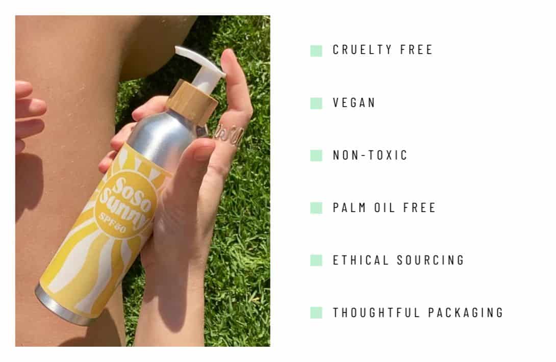 11 Zero Waste Sunscreen Alternatives For A More Sustainable SPF Image by SoSo Sunny #zerowastesunscreen #sustainablesunscreen #zerowastefacesunscreen #plasticfreezerowastesunscreen #sustainablesunscreenbrands #sustainablejungle