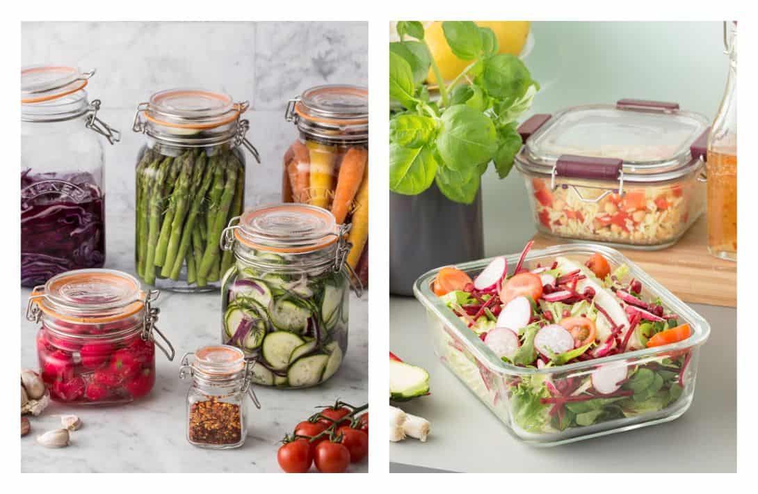 11 Safest Food Storage Containers For Non-Toxic Noms Images by Kilner Jars #safestfoodstoragecontainers #safefoodstorage #nontoxicfoodstoreagecontainers #bestnontoxicfoodstoragecontainers #safestglassgoodstoragecontainers #nontoxictupperware #sustainablejungle