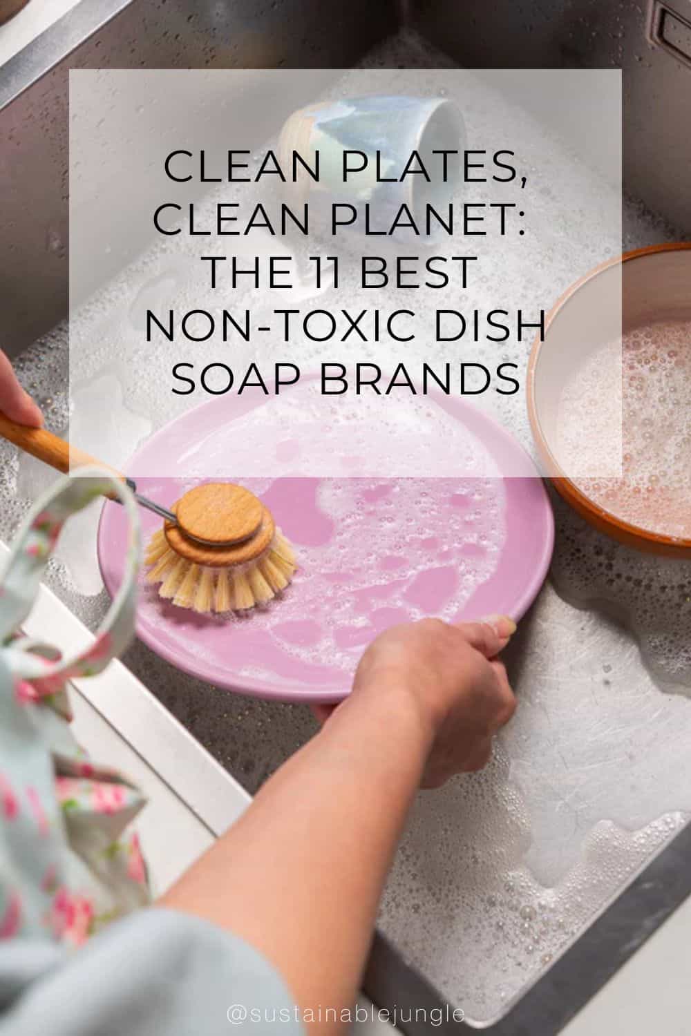 Clean Plates, Clean Planet: The 11 Best Non-Toxic Dish Soap Brands Image by Ethique #nontoxicdishsoap #bestnontoxicdishsoap #naturaldishsoap #nontoxicdishsoapbrands #allnaturaldishsoap #organicnaturaldishsoap #sustainablejungle