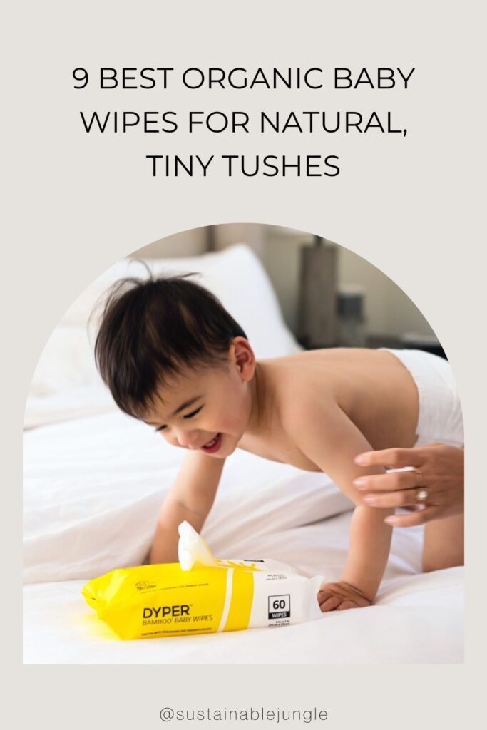 9 Best Organic Baby Wipes for Natural, Tiny Tushes Image by DYPER #organicbabywipes #naturalbabywipes #bestorganicbabywipes #allnaturalbabywipes #bestbabywipesorganic #sustainablejungle