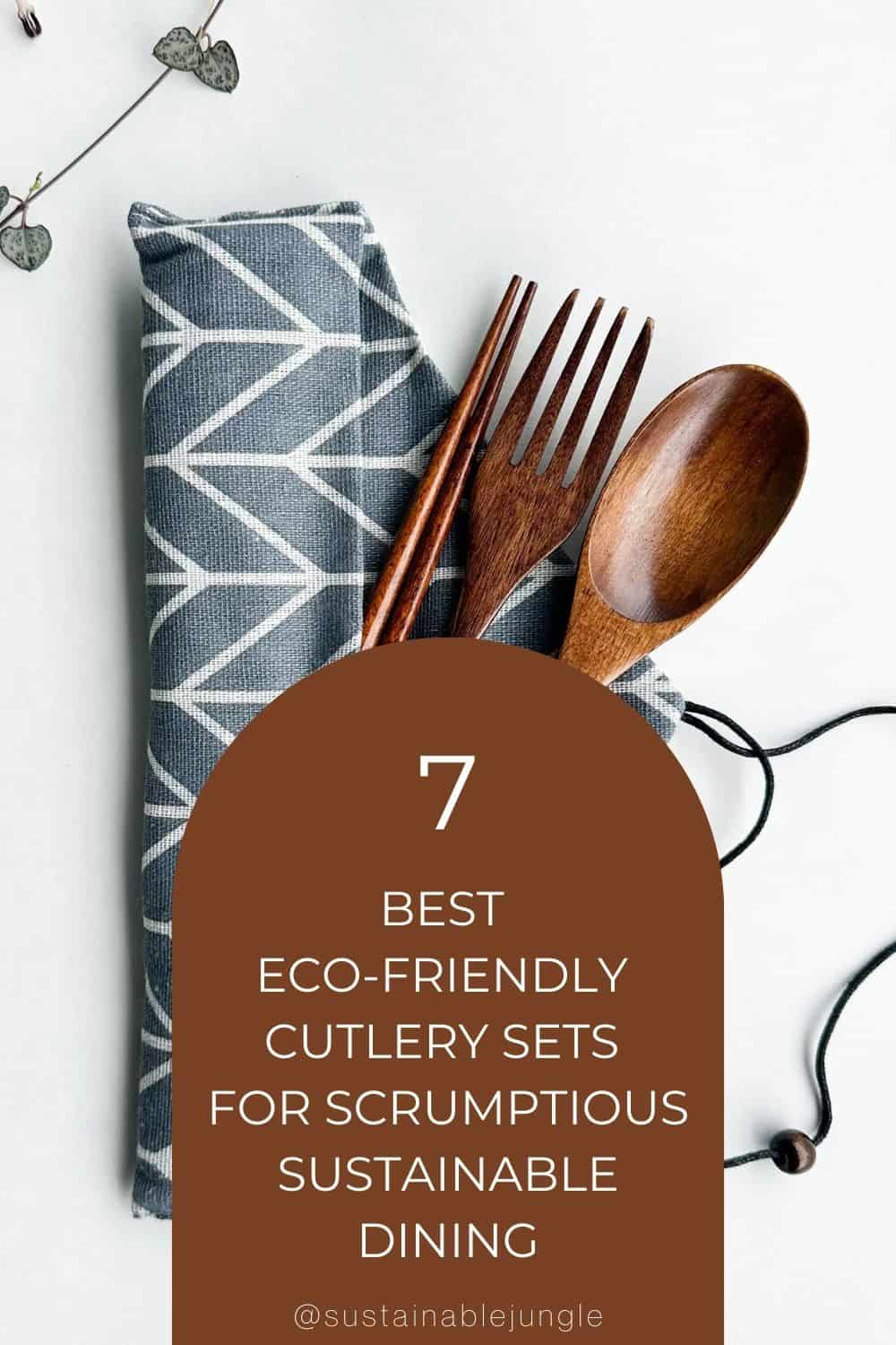 7 Best Eco-Friendly Cutlery Sets For Scrumptious Sustainable Dining Image by Smile Boutiques #ecofriendlycutlery #ecofriendlycutlerysert #sustainablecutlery #sustainablereusablecutlery #ecofriendlytravelcutlery #ecocutlery #sustainablejungle