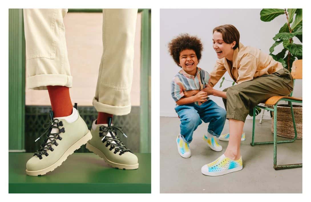 11 Vegan Shoe Brands To Wear Your Heart On Your Sole Images by Native Shoes #veganshoebrands #bestveganshoebrands #bestveganshoes #veganshoebrandsusa #veganshoebrandsuk #veganfriendlyshoebrands #sustainablejungle