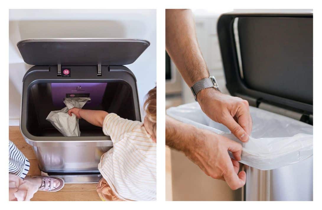 9 Recycled Trash Bags For A Green(er) Garbage Can Images by simplehuman #recycledtrashbags #recycledgarbagebags #recycledplastictrashbags #garbagebagsmadefromrecycledplastic #ecofriendlytrashbags #ecofriendlygarbagebags #sustainablejungle