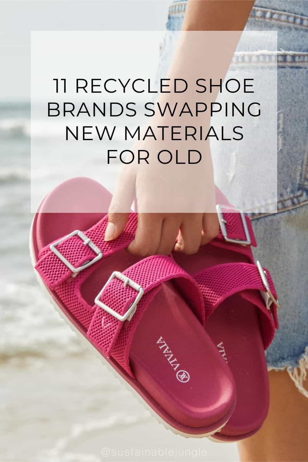 11 Recycled Shoe Brands Swapping New Materials For Old Image by Vivaia #recycledshoes #shoesmadeofrecycledplastic #recycledplasticshoes #recycledshoebrands #recycledmaterialshoes #shoesmadefromrecycledmaterials #sustainablejungle