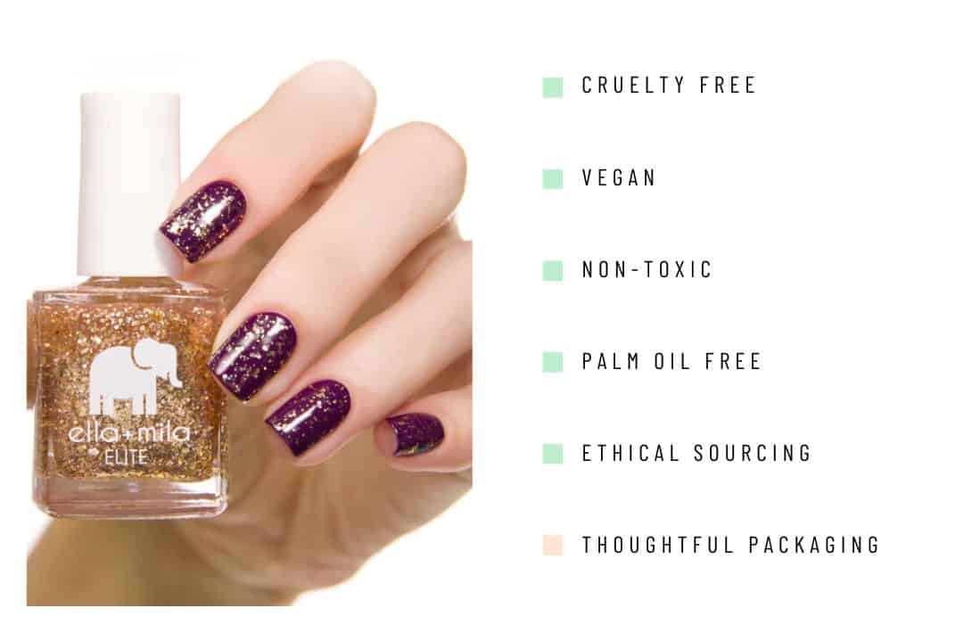 9 Non-Toxic Nail Polish Brands For a Clean Manicure & Planet Image by Ella + Mila #nontoxicnailpolish #bestnontoxicnailpolish #naturalnailpolish #naturalfingernailpolish #nontoxicnaturalnailpolish #nontoxicorganicnailpolish #sustainablejungle