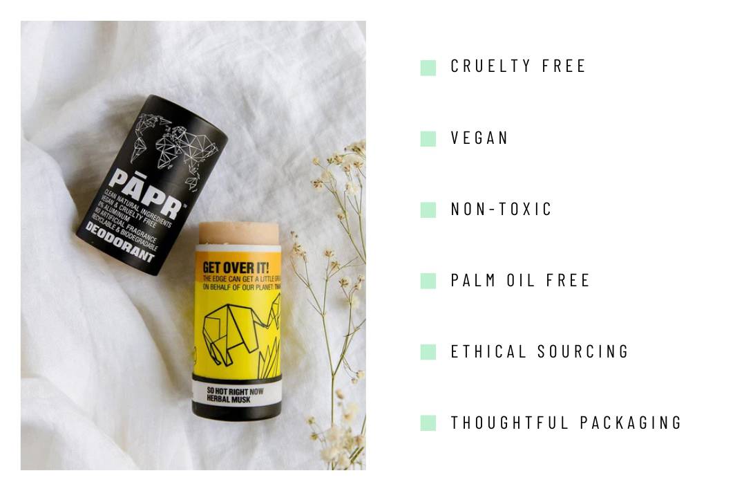 13 Zero Waste Deodorants For Plastic-Free Pit Performance Image by PAPR Cosmetics #zerowastedeodorant #bestzerowastedeodorant #zerowastedeodorantrecipe #plasticfreedeodorant #plasticfreenaturaldeodorant #bestplasticfreedeodorant #sustainablejungle