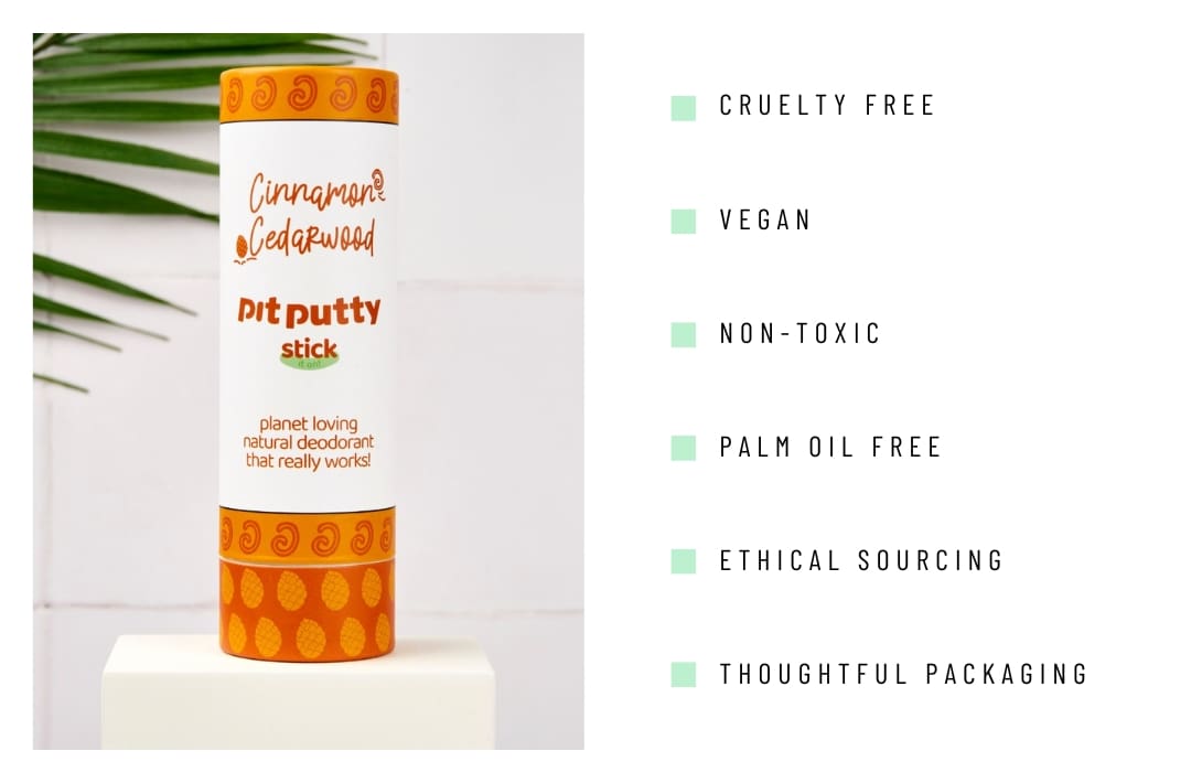 13 Zero Waste Deodorants For Plastic-Free Pit Performance Image by Pit Putty #zerowastedeodorant #bestzerowastedeodorant #zerowastedeodorantrecipe #plasticfreedeodorant #plasticfreenaturaldeodorant #bestplasticfreedeodorant #sustainablejungle