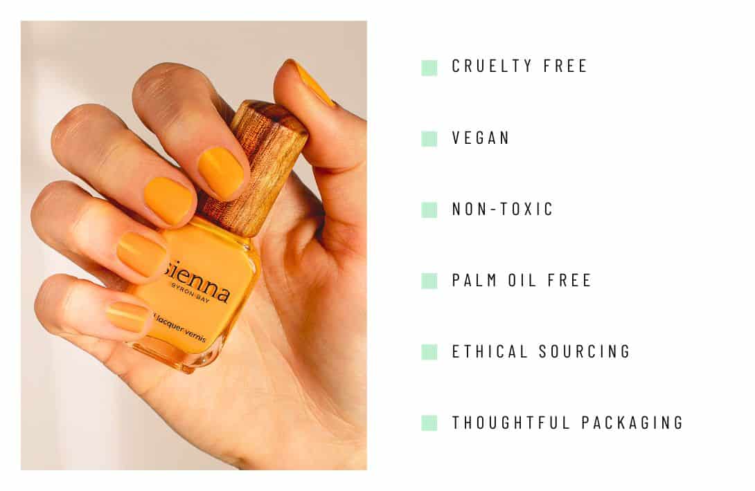 9 Non-Toxic Nail Polish Brands For a Clean Manicure & Planet Image by Sienna #nontoxicnailpolish #bestnontoxicnailpolish #naturalnailpolish #naturalfingernailpolish #nontoxicnaturalnailpolish #nontoxicorganicnailpolish #sustainablejungle