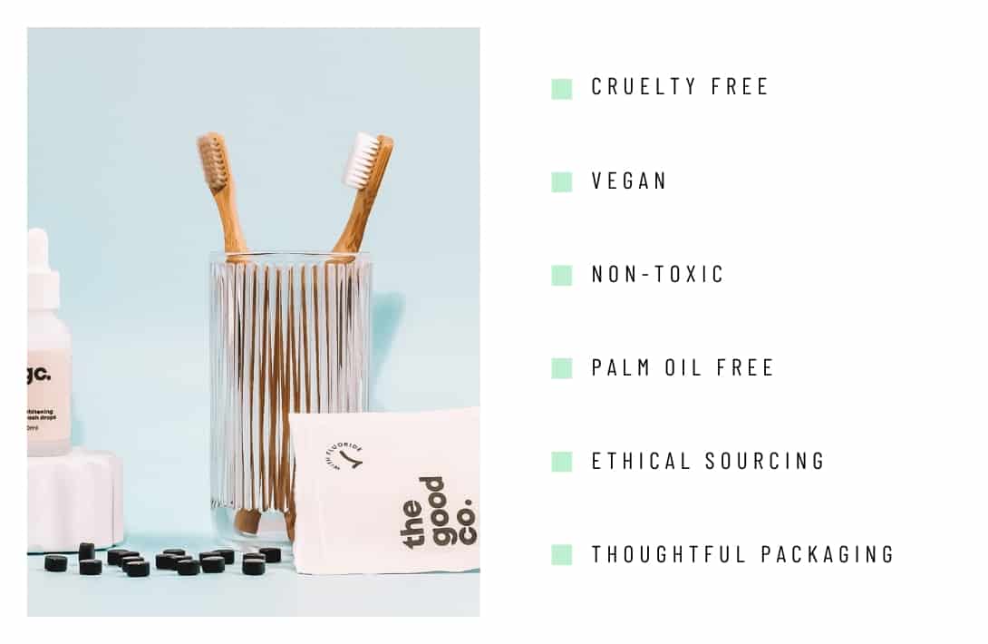 Zero Waste Toothpaste Brands: 13 Plastic-Free Products To Sink Your Teeth Into Image by The Good Company #zerowastetoothpaste #ecofriendlytoothpaste #zerowastetoothpastetablets #bestecofriendlytoothpaste #zerowastetoothpastewithfluoride #ecofriendlyfluoridetoothpaste