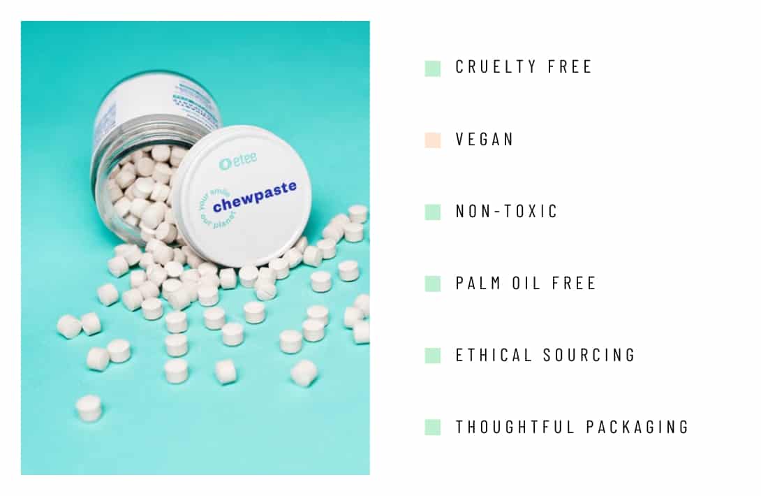 Zero Waste Toothpaste Brands: 13 Plastic-Free Products To Sink Your Teeth Into Image by etee #zerowastetoothpaste #ecofriendlytoothpaste #zerowastetoothpastetablets #bestecofriendlytoothpaste #zerowastetoothpastewithfluoride #ecofriendlyfluoridetoothpaste