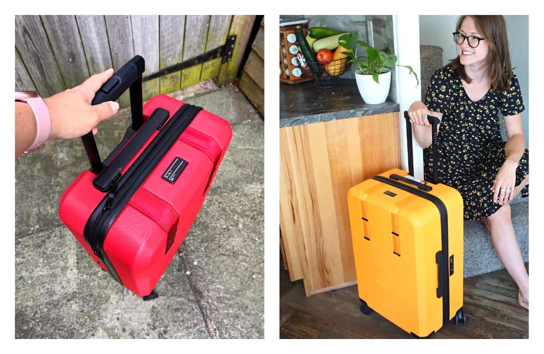 9 Sustainable Luggage Brands To Pack For The Planet Images by Sustainable Jungle #sustainableluggage #ecofriendlyluggage #sustainablecarryonluggage #sustainablesuitcases #ecofriendlyluggagebrands #ecofriendlyrecycledluggage #sustainablejungle