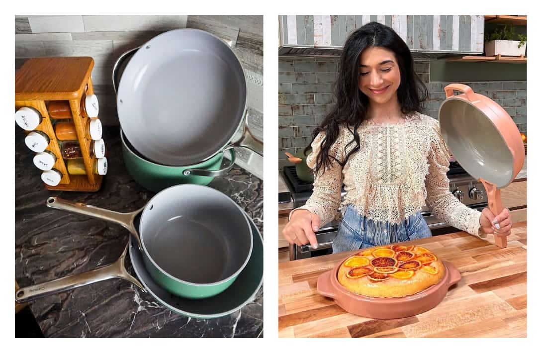 11 Sustainable Kitchen Products Cooking Up An (Eco-Friendly) Storm Images by Sustainable Jungle and Our Place #sustainablekitchenproducts #sustainablekitchencleaningproducts #ecofriendlykitchenproducts #ecofriendlyproductsforkitchen #productsforasustainablekitchen #ecofriendlykitchenware #sustainablejungle